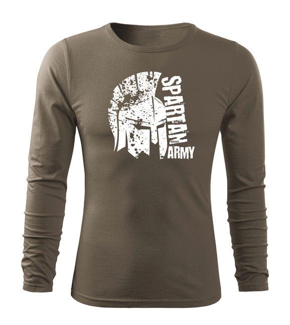 DRAGOWA Fit-T tricou cu mânecă lungă León 160 g/m², oliv