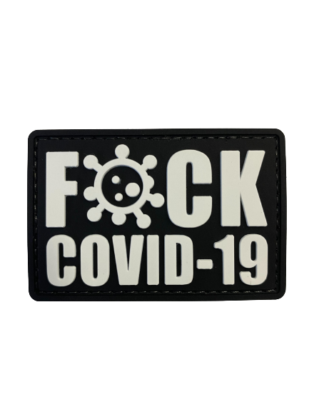 WARAGOD Fuck Covid 19 emblemă PVC