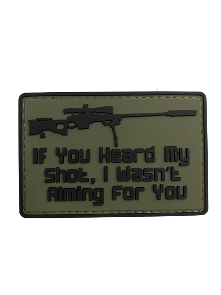WARAGOD If you heard my shot emblemă PVC