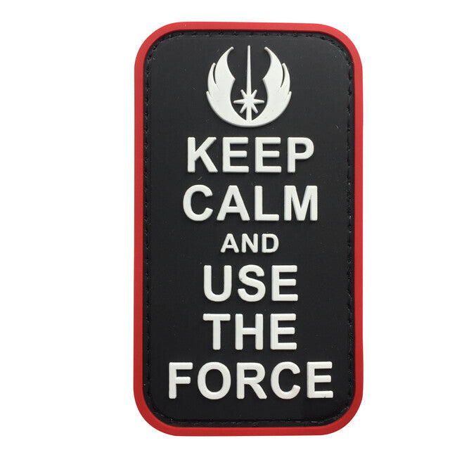 WARAGOD Keep Calm and Use the Force PVC emblemă