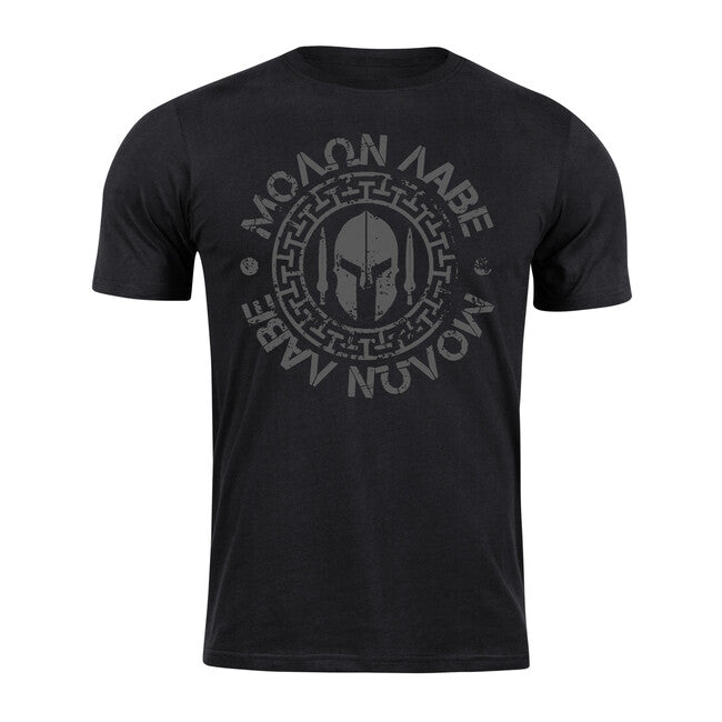 DRAGOWA Molon Labe tricou scurt, negru