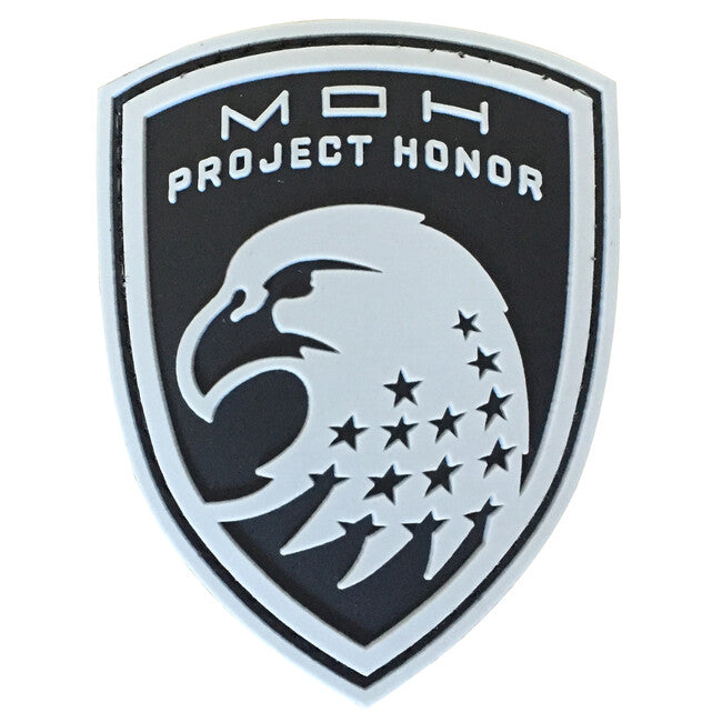 WARAGOD Medal of Honor Eagle emblemă PVC, gri