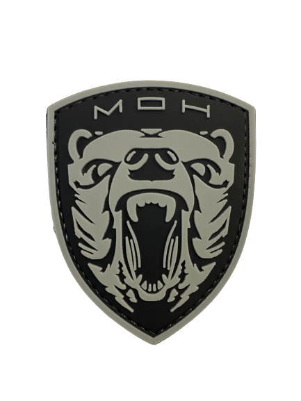 WARAGOD Medal of Honor MOH Grizzly emblemă PVC, gri