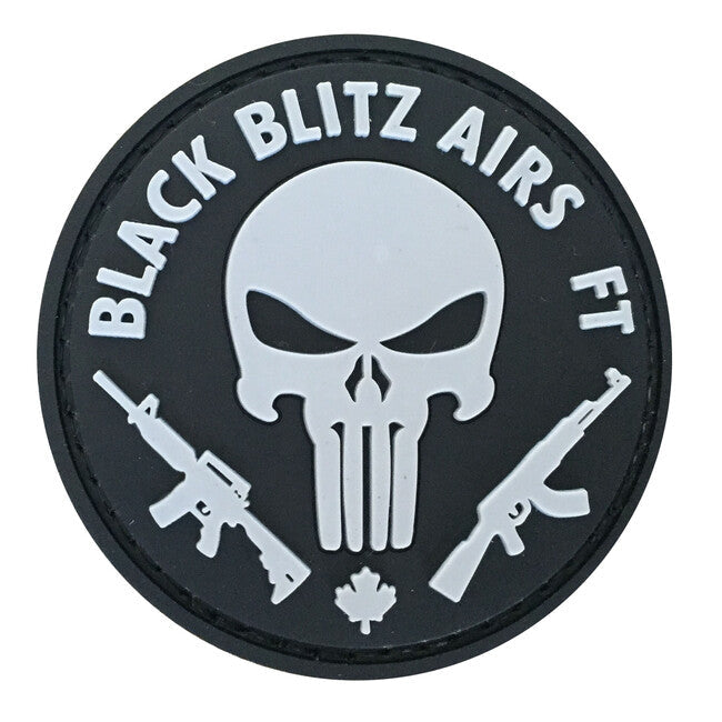 WARAGOD 3D Black Blitz Airs FT Punisher emblemă 6cm