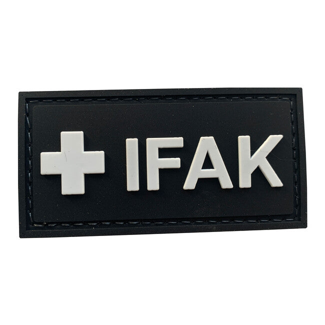 WARAGOD Individual First Aid Kit 3D emblemă, neagră 5x3cm