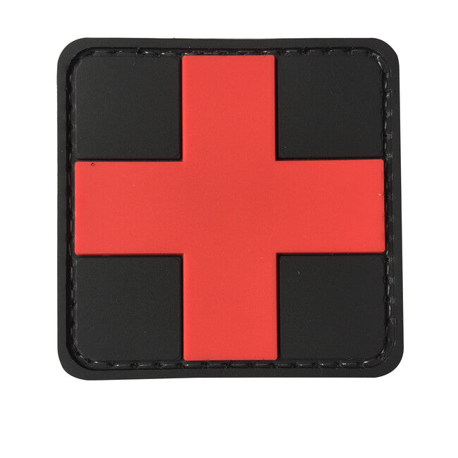 WARAGOD Medic emblemă 3D, neagră 5x5cm