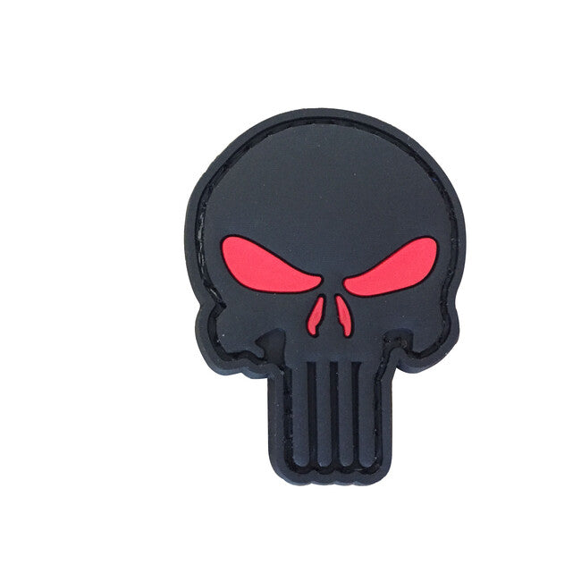 WARAGOD Emblemă 3D Punisher red eyes, 5x4cm