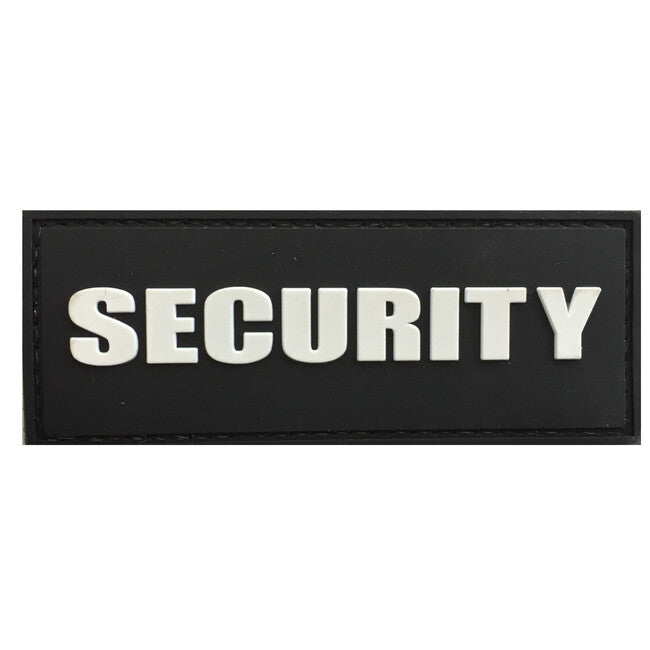 WARAGOD emblemă 3D SECURITY, neagră 8.8x3.4cm