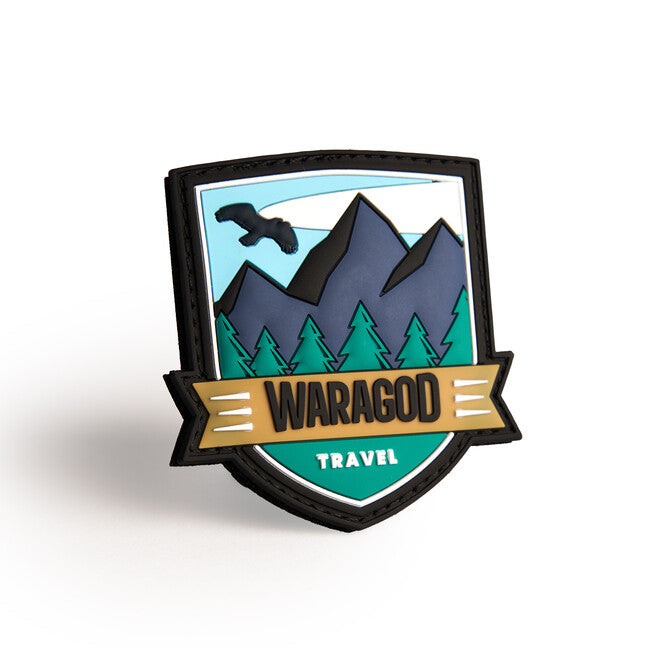 WARAGOD Emblemă 3D Travel 7x5cm