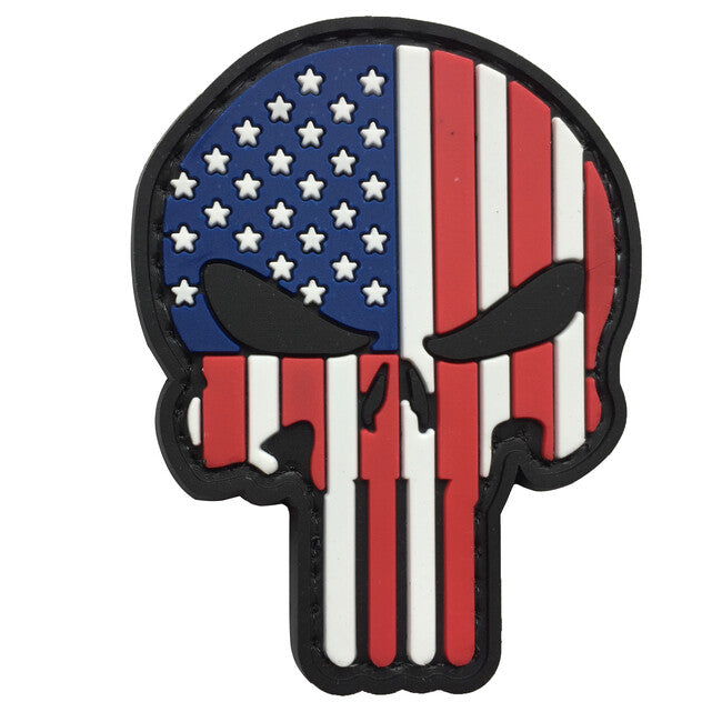 WARAGOD 3D US Patriot Punisher emblemă 6x4.5cm