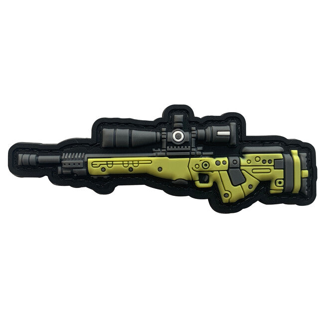 WARAGOD Emblemă 3D AWM GUN 10.3x3.5cm