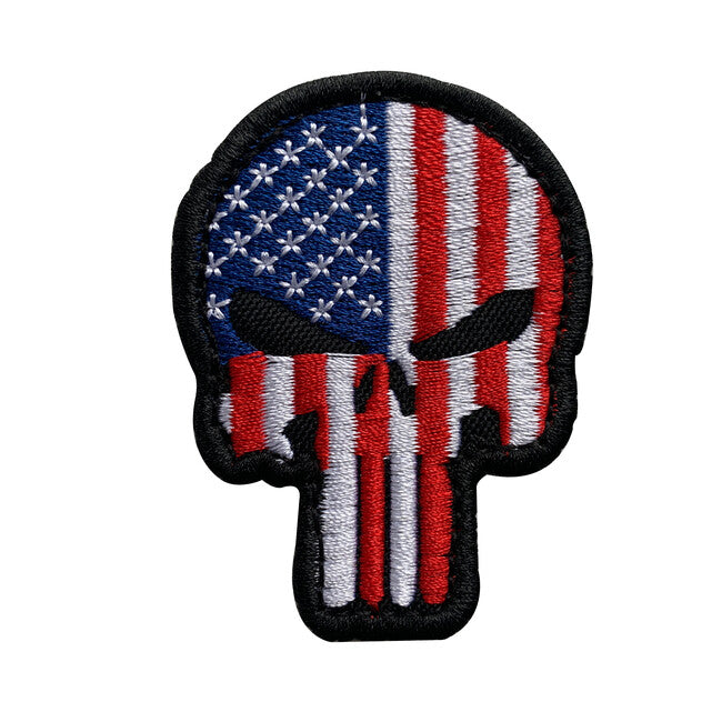 WARAGOD emblemă Embroidery Patriot Punisher US Flag 6x4.5cm