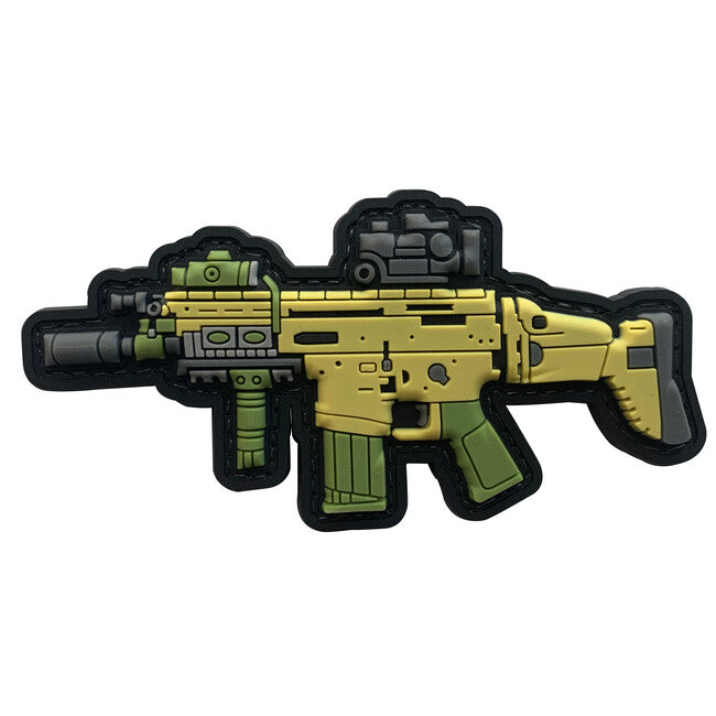 WARAGOD Scar-H 3D GUN emblemă 10.5x5cm