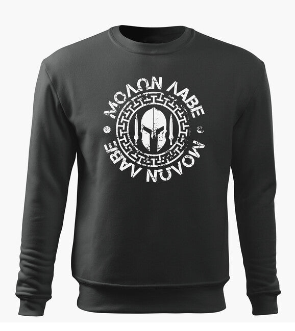 DRAGOWA Molon Labe hanorac pentru bărbați 300 g/m², gri