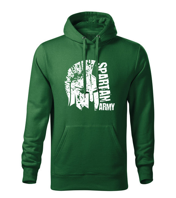 DRAGOWA León hanorac cu glugă pentru bărbați 320 g/m², verde