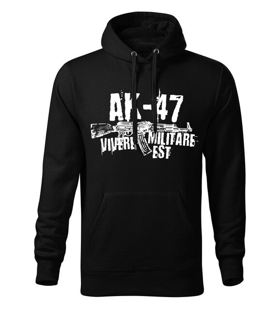 DRAGOWA Seneca hanorac pentru bărbați cu glugă AK-47 320 g/m², negru