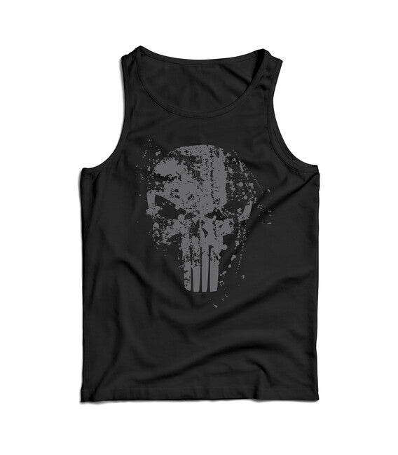 DRAGOWA Frank The Punisher maiou pentru bărbați 160 g/m², negru