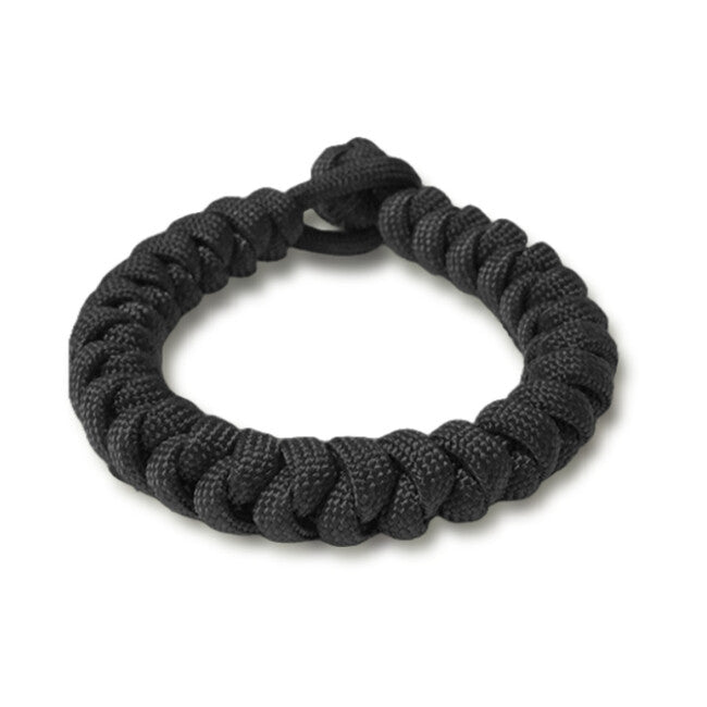 WARAGOD Brățară Paracord Ectar cu închidere reglabilă, neagră