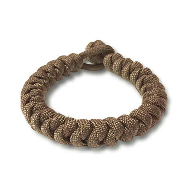 WARAGOD Brățară Paracord Ectar cu închidere reglabilă, coyot