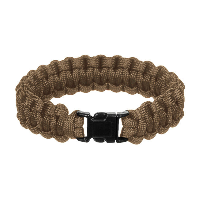 WARAGOD Corna brățară paracord cu clip din plastic, coyot