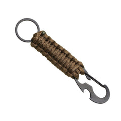 WARAGOD Sanya paracord survival breloc multifuncțional 4 în 1, coyot