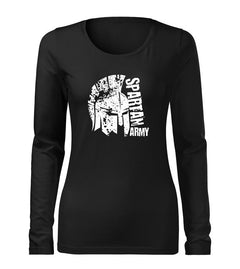 DRAGOWA Slim tricou de damă cu mânecă lungă León 160 g/m², negru