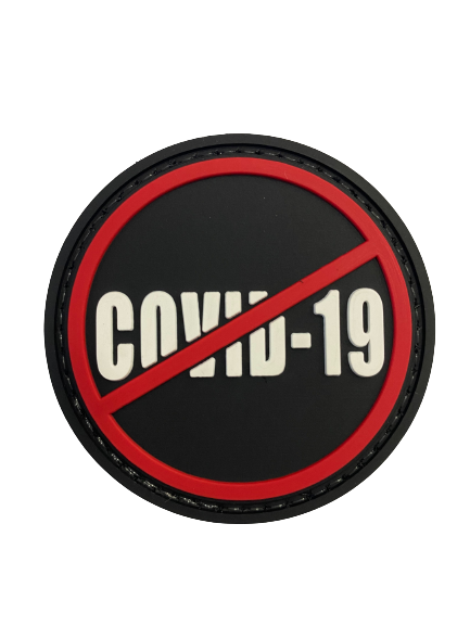 WARAGOD Stop Covid 19 emblemă PVC