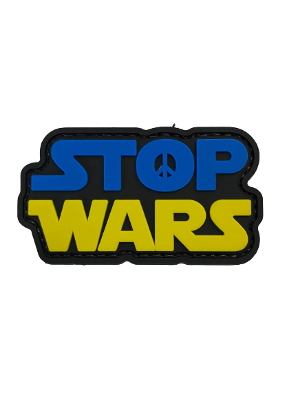 WARAGOD Stop war PVC emblemă