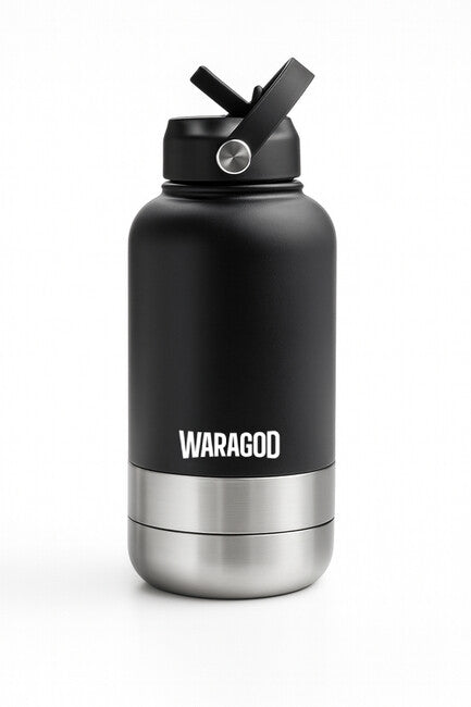 WARAGOD Aura 3v1 termos 1000ml, negru