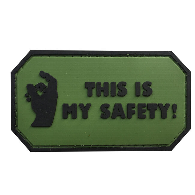 WARAGOD This is my Safety emblemă PVC, verde