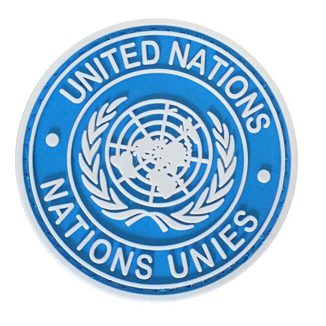WARAGOD United Nation emblemă PVC, albastră