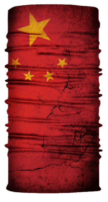 WARAGOD Värme bandană multifuncțională, steag chinez