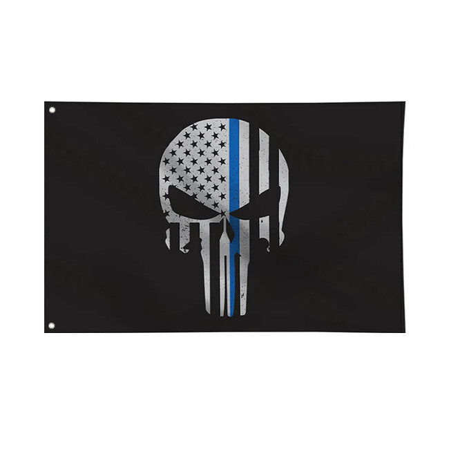 WARAGOD American Punisher Skull steag, 150x90 cm