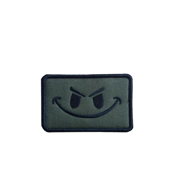 WARAGOD Emoticon emblemă brodata, verde