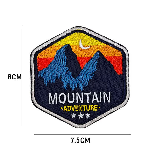 WARAGOD Mountain Camping emblemă brodata 01