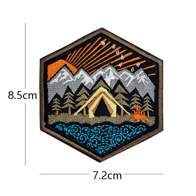 WARAGOD Mountain Camping emblemă brodata 03