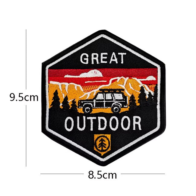 WARAGOD Mountain Camping 05 emblemă brodata
