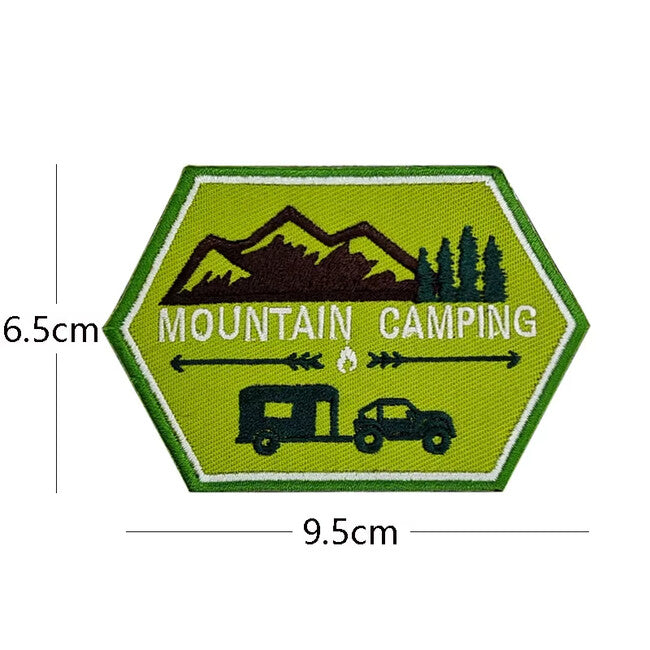 WARAGOD Mountain Camping emblemă brodata 07