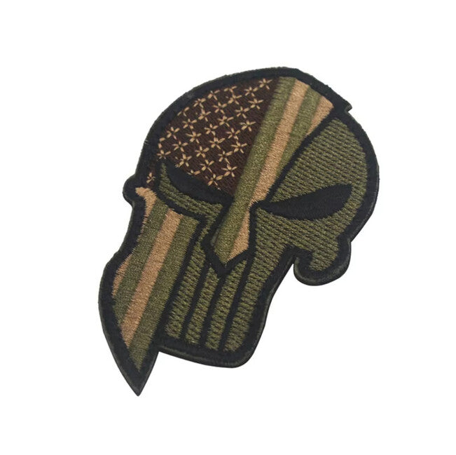 WARAGOD Punisher emblemă brodata, SUA verde
