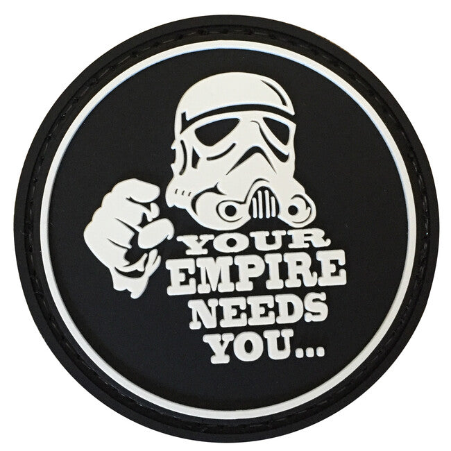 WARAGOD Your empire needs you emblemă PVC, neagră