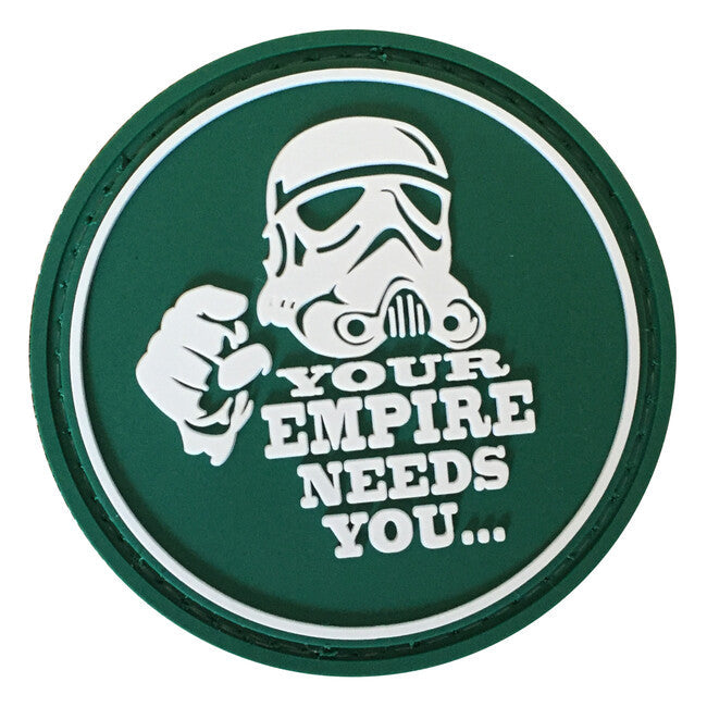 WARAGOD Your empire needs you emblemă PVC, verde