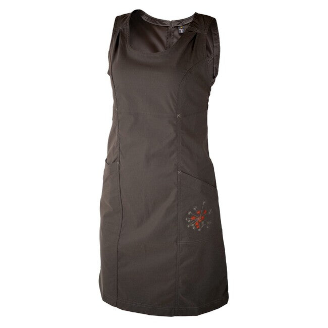 Warmpeace Friday Better rochie, black coffee