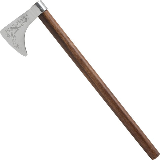 Topor viking cu mâner din lemn