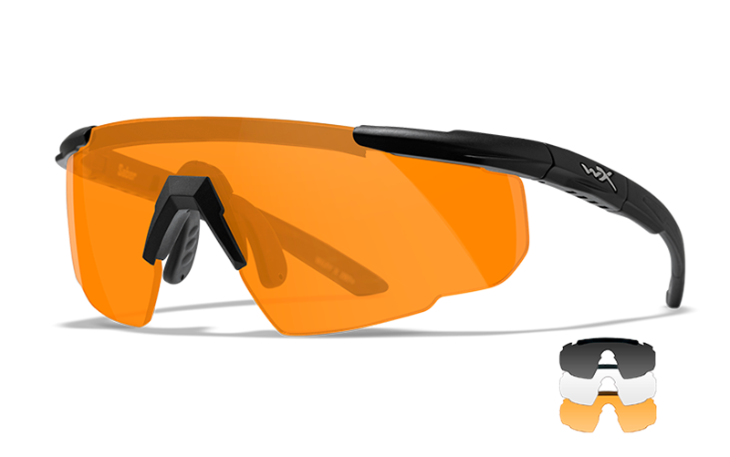 WILEY X SABER ADVANCE ochelari de protecție cu lentile interschimbabile, negri