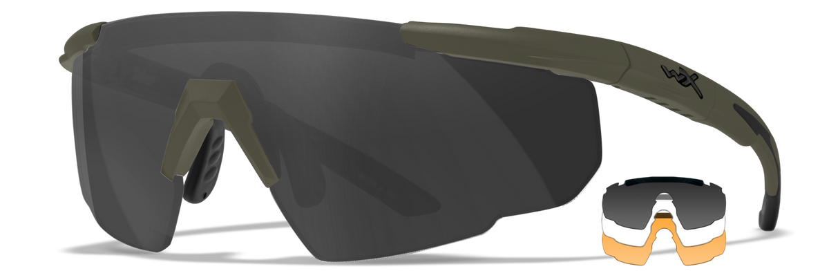 WILEY X SABER ADVANCE ochelari de protecție cu lentile interschimbabile, verzi