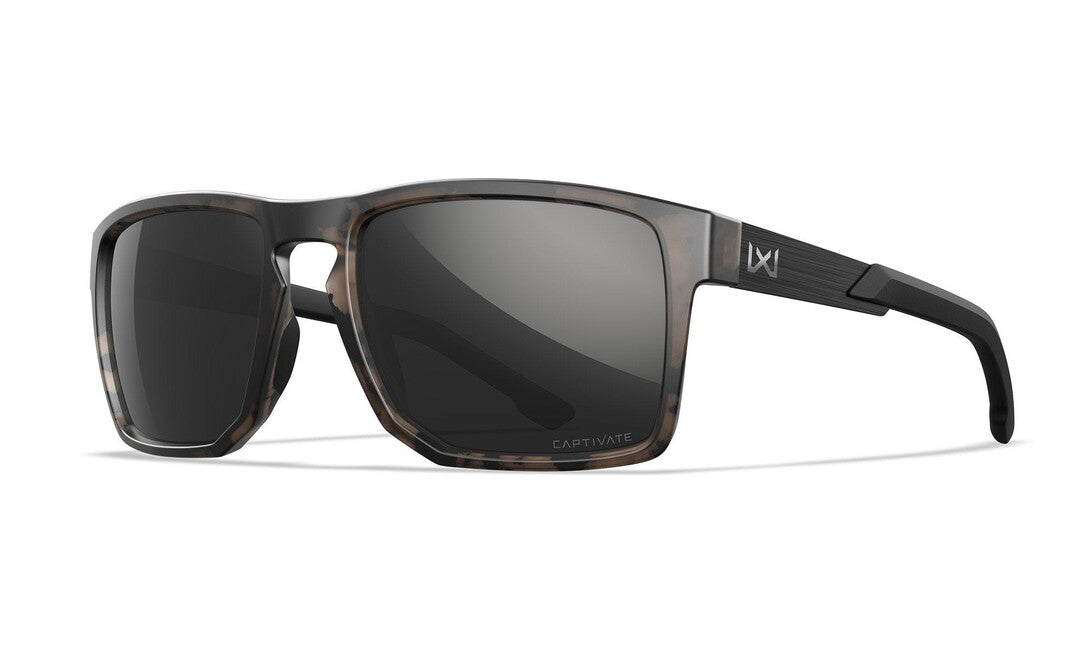 Wiley X Apex ochelari de soare, Captivate Polarized Black Mirror/ Matte Tortoise Brown