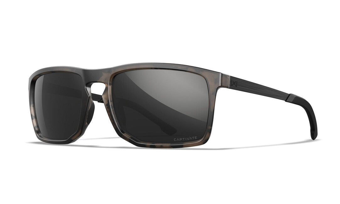 Wiley X Axe ochelari de soare Captivate Polarized Black Mirror/ Matte Tortoise Brown