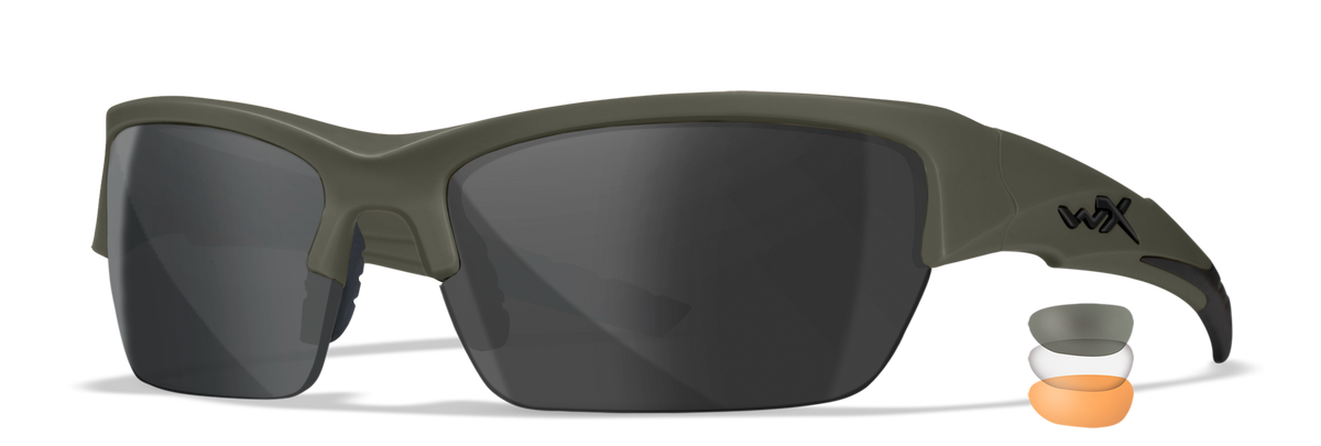 WileyX VALOR 2.5 ochelari, Grey / Clear / Light Rust, green
