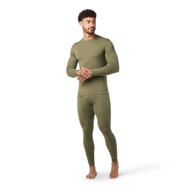 Smartwool Merino 250 Baselayer Crew tricou cu mânecă lungă Boxed, winter moss heather, M