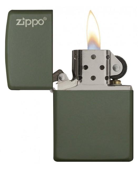 Zippo brichetă cu benzină, oliv mat